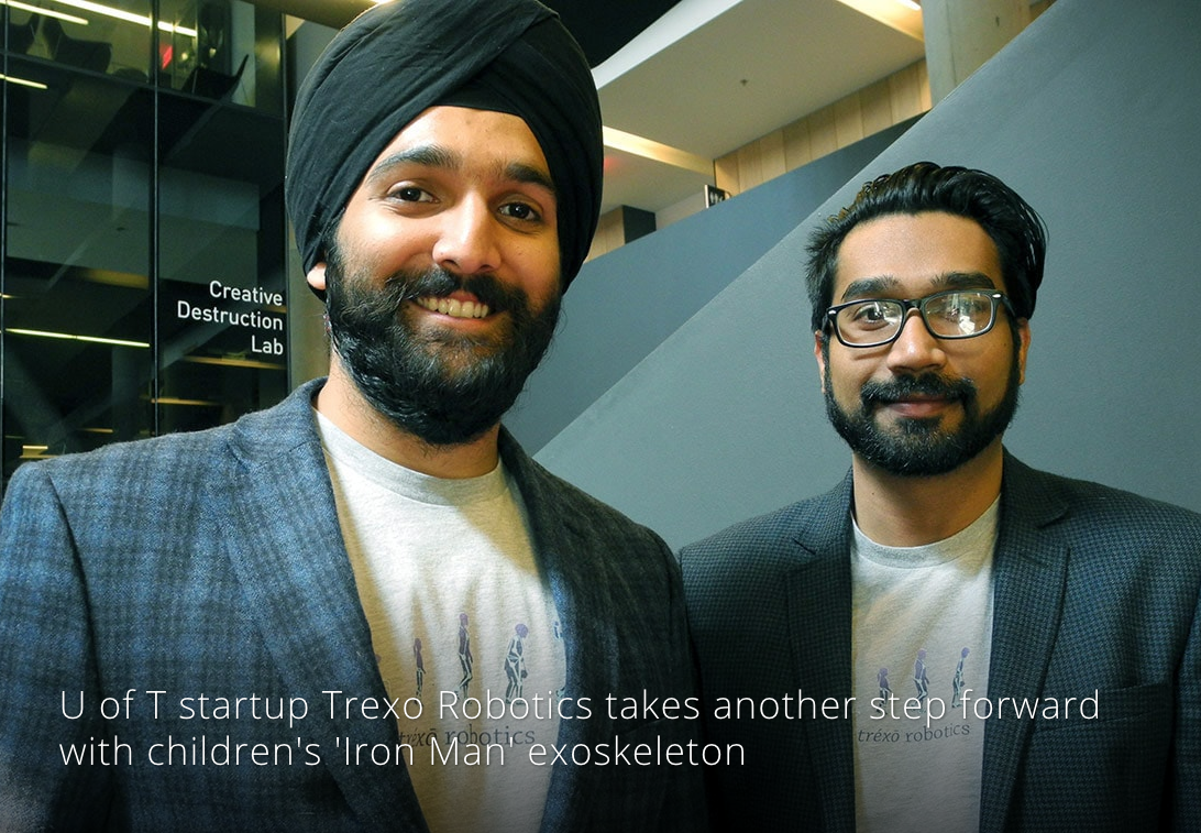 U of T startup Trexo Robotics takes another step forward with children’s ‘Iron Man’ exoskeleton